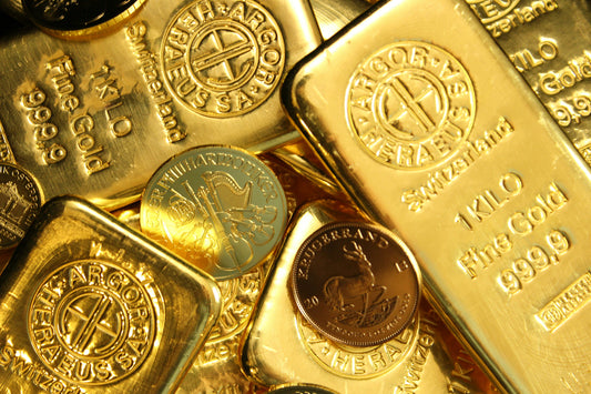 Close-up of gold bars – premium gold used for jewelry making and as an investment asset.